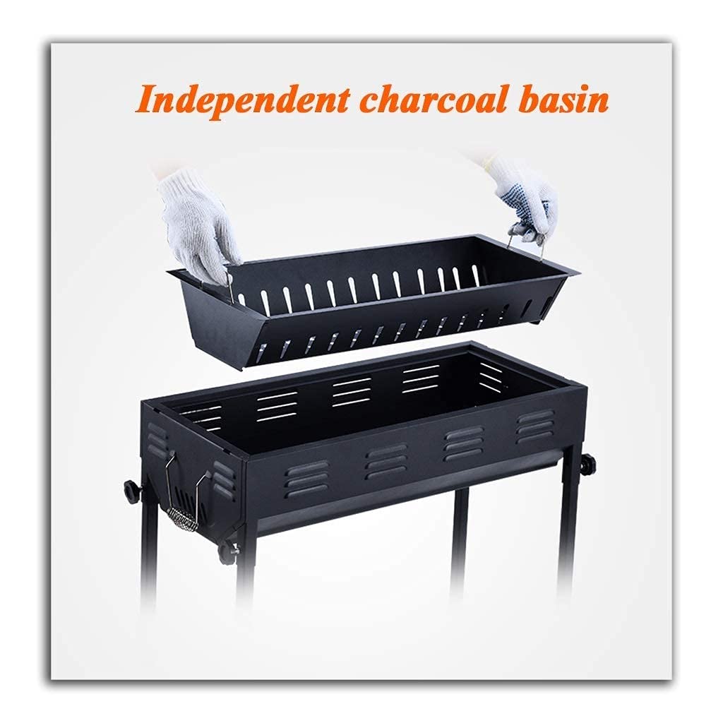 Grill plażowy grill kempingowy odłączany przenośny piekarnik węglowy domowy ze stali nierdzewnej podróżny piknik na świeżym powietrzu narzędzia grille,Grill ogrodowy