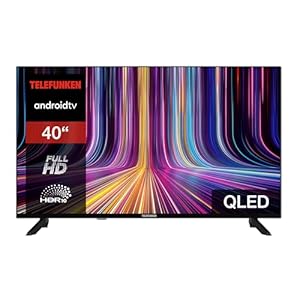 TELEFUNKEN QLED TV 40 Zoll Fernseher Full HD Android Smart TV (HDR, Triple-Tuner, Bluetooth) QF40AO750S