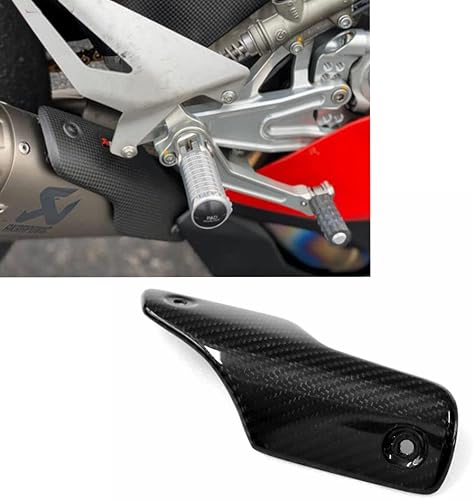 Tubo de escape de fibra de carbono V4 / V4S Panel de ajuste modificado para Ducati Panigale Streetfighter V4 / V4S / V4R 2018 2019 2020 (cubierta