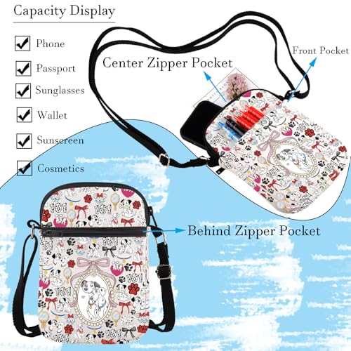WCGXKO Dog Messenger Bag Cartoon Gift Crossbody Purses Bag3
