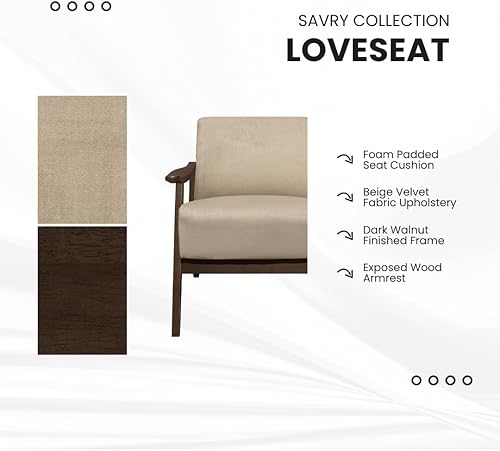 Miniatura 103 de Lexicon Savry - Silla decorativa con brazo de madera de tela de 29 pulgadas de ancho, color naranja Naranja,Marrón claro,Gris