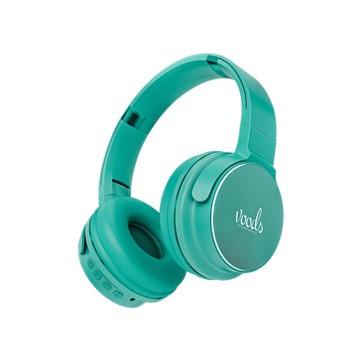 Voods Heads Active Bluetooth Wireless Headphone with Mic, 120 Hrs Play Time, 40mm Drivers, Dual Pairing and Crystal Clear Sound, On Ear Headphones with Noise Cancellation, IP65 Water Resistant (Green)