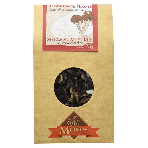 Porto Muíños Trompeta De La Muerte Deshidratada (Craterellus Cornucopioides) - 25 gr