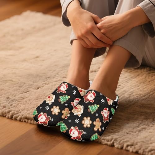 Womens Slippers Winter Fuzzy House Slippers Soft Holiday Gifts3