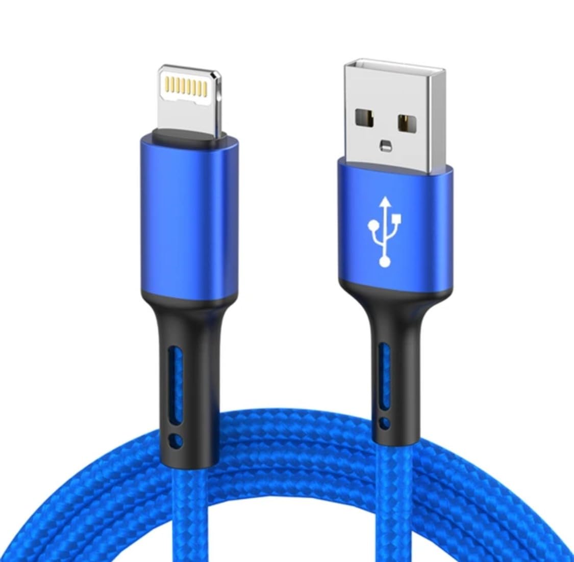 TECH WIZARDS 1 Pack 3 Amp USB A 2 Meter Fast Charging Braided Cable Lead Compatable with i Phone 15 14 13 12 11 Pro Max XS XR 8 7 6 SE2020 ipad MFi Certified