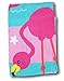 Pink and Blue Beach Towel for Girls - Flamingo Cove - 28'' x 60''