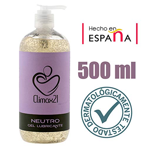 Lubricante intimo a base de agua 500 Ml hidratante combate sequedad íntima ingredientes ecológicos formulación propia apto para veganos 500ML (Neutro)