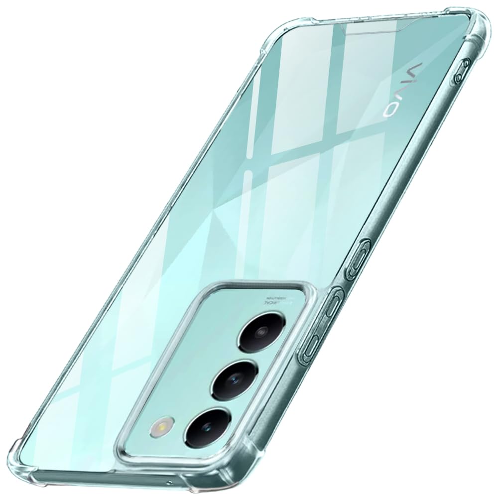 TheGiftKart Crystal Clear Back Cover Case for Vivo T3 5G / Y200e 5G | 360 Degree Protection | Shock Proof Design | Transparent Back Cover Case for Vivo T3 5G / Y200e 5G (PC & TPU, Transparent Bumper) (B0CZ41TWB4) Amazon Price History, Amazon Price Tracker