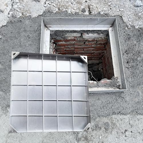 Couvercle de regard en aluminium robuste pour fosse septique extérieur
