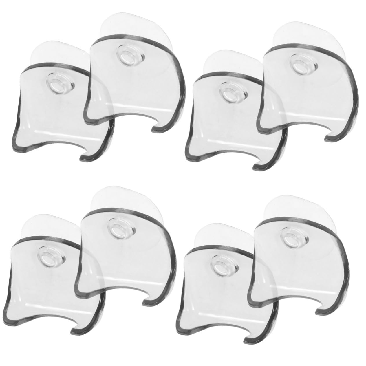 minkissy 4sets Razor Organizer Rack Suction Cup Shaver Hanger Shower Razor Holder Bathroom Shaver Rack Suction Cups Holder 2pcs*4