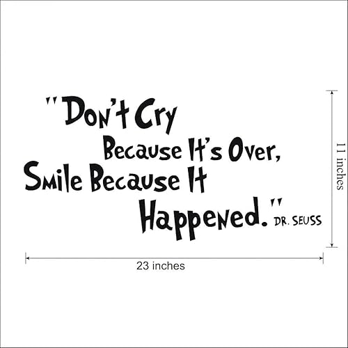 Miniatura 10 de Decoración con citas de Dr. Seuss, para la pared. Calcomanías con citas para decorar el hogar. Calcomanías para decorar la habitación del bebé.