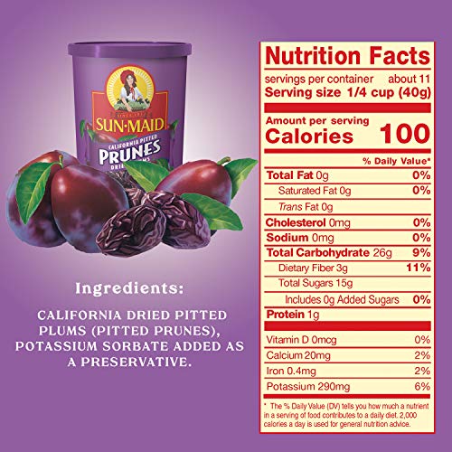 Sun-Maid Pitted Dried Prunes, All Natural Dried Plums thumb #3