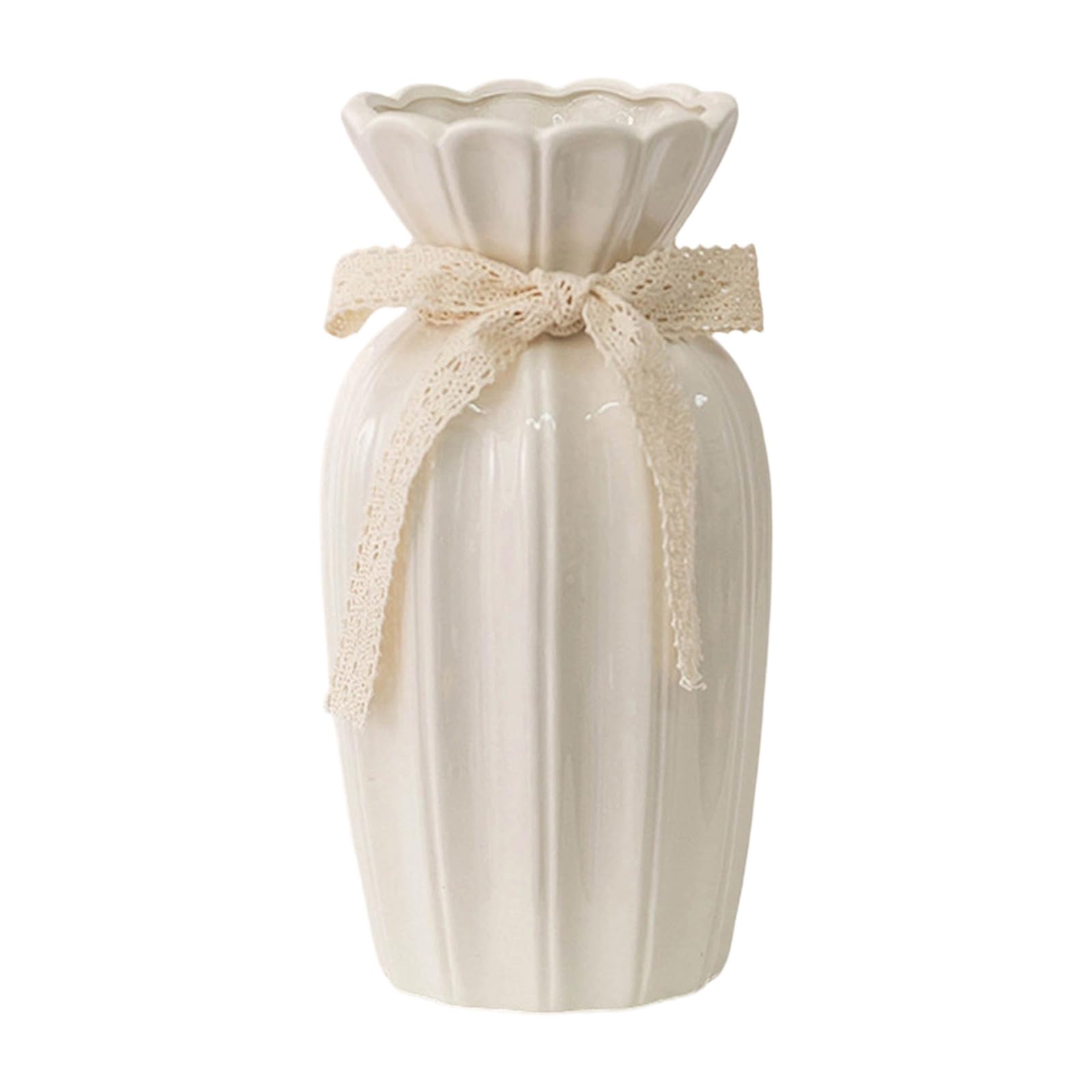 ZEPFJHE Ceramic Flower Vases Home Decors Rustics Farmhouse Vases Decorative Vase for Party Wedding Bathroom Table Centerpieces Table Centerpieces