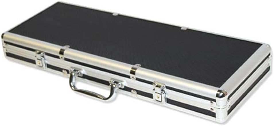 500 Ct Black Aluminum Case with Red Interior