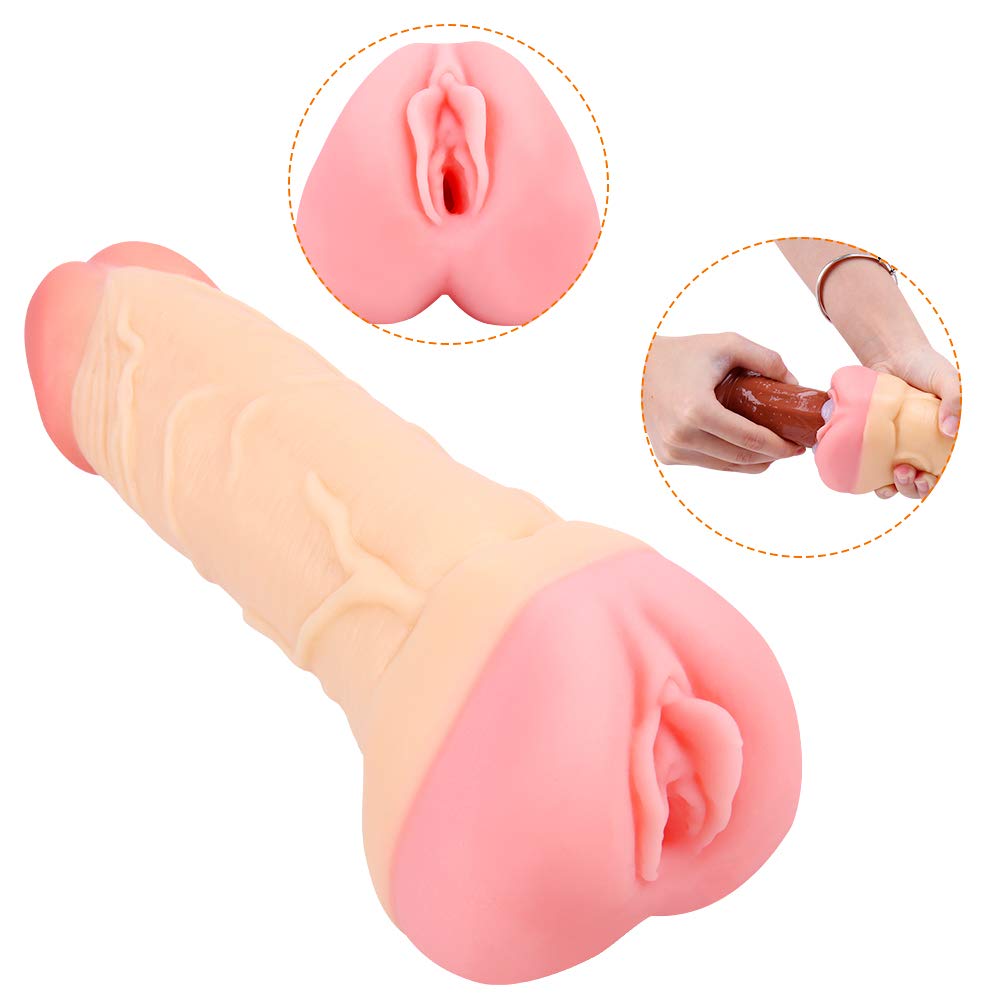 MudsoN Đîldồ Mâstuṛbadoṛ Sèxtőyșè 2 en 1 21Cm Mäscụliñós Ręäl 3D Péņę para Mụjęr Bụęñós con Ęstimụlädór Pụñtó Ġ Fụñdä Pęñę Ęxtęñsór Xxl Älärġädór de Pęñę Ġräñdę Cóñsólädór