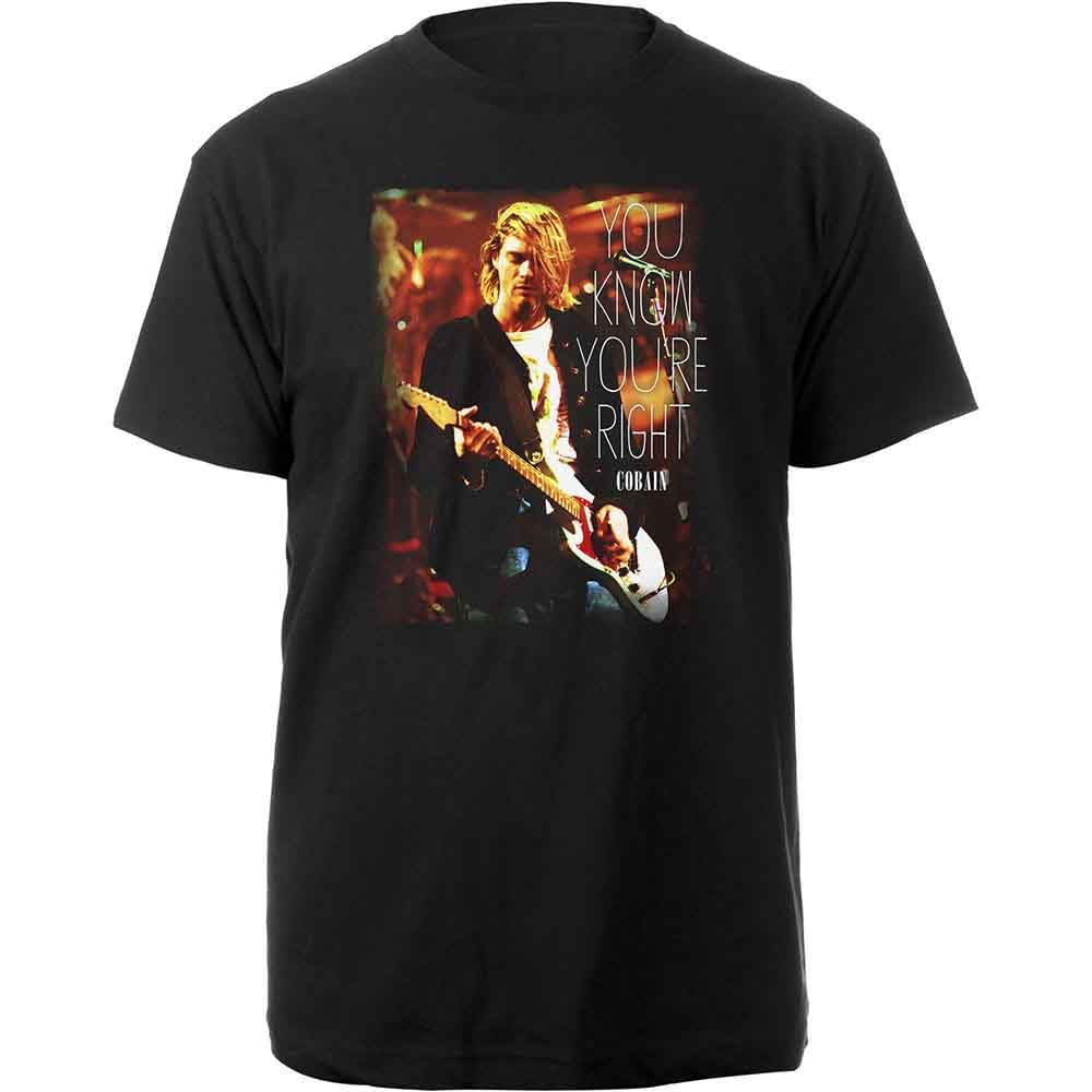 Kurt Cobain Men's You Know You're Right T-Shirt Black