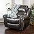 Christopher Knight Home GDFStudio Christopher Knight Home Gavin Faux Leather Gliding Recliner, Dark Brown by Great Deal Furniture