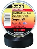 Ship Now Supply Super 88 Electrical Tape, 1 1/2' x 44', Black, 10/Case, 3M Stock# 7000058433