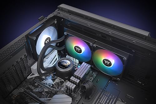 Image of Thermaltake TH280 V2 Ultra ARGB Customizable 2.1 inch LCD Display AIO Liquid CPU Cooler, CL-W385-PL14SW-A