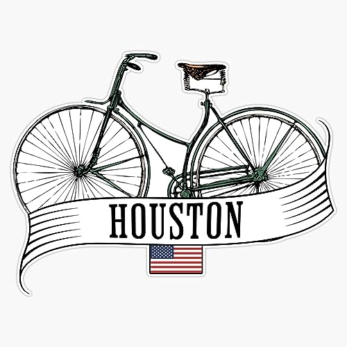 Magnet Houston Texas American Flag Bicycle Magnet Vinyl Decal Sticker 5