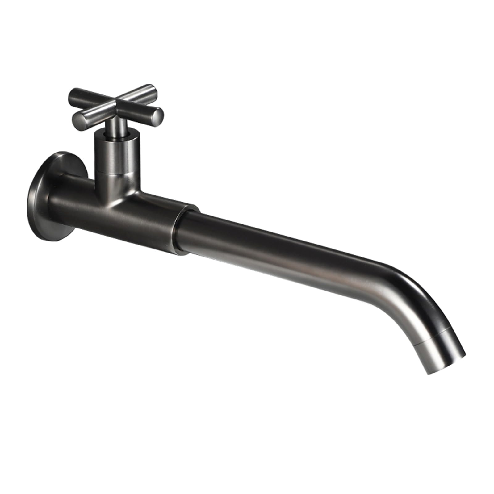 ANVLOJRIH Basin Mixer Tap Bathroom Sink Taps Wall Mounted Cold Water Tap Single Lever Grey,28Cm Lavatory Sink Faucet