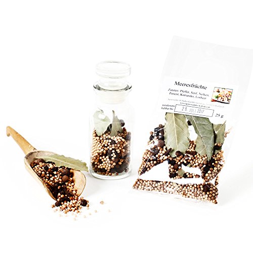 Meeresfrüchte Gewürz, Frutti di Mare Gewürzmischung Fisch Gourmet Gewürz ohne Zusätze, Paella-Gewürz, Edelgewürze, laktosefrei, glutenfrei, 25g