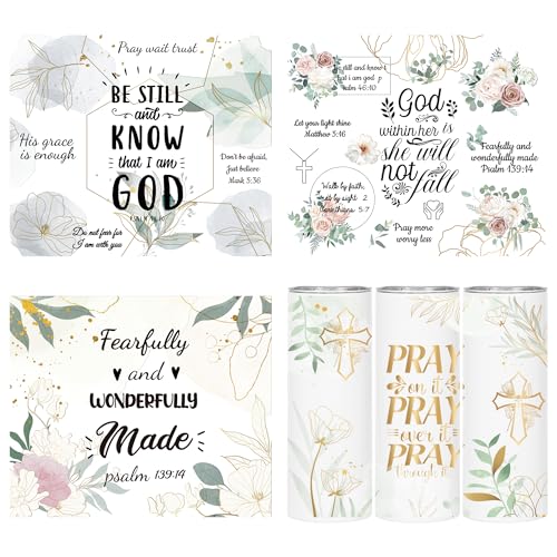 UV DTF Cup Wraps for 20 OZ - 4 Sheets