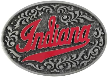Indiana Script Pewter Buckle for 1.50 inches -1.75 inches Belts. IMC-Retail