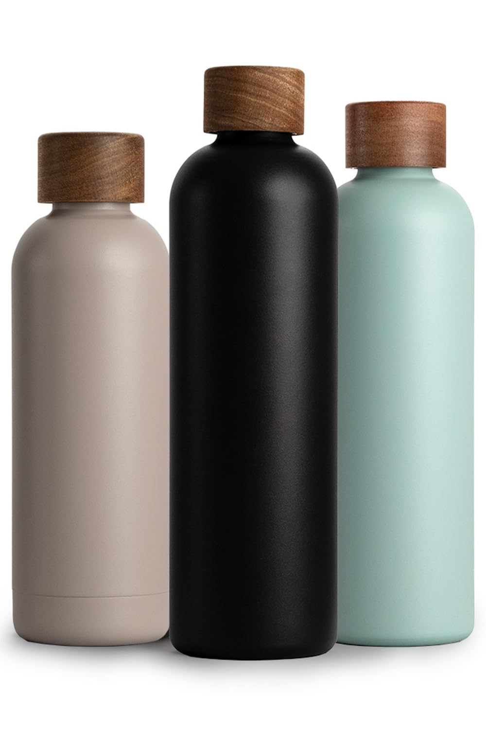 T&N Botella Agua Acero Inoxidable 1 litro, Termo Reutilizable 1l, cantimplora termica sin BPA, Aislamiento de Vacío de Doble Pared para Bebidas Frías 29h y Calientes 14h