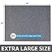 Drymate Cat Litter Box Mat, Litter Trapping Mat, Waterproof, Urine-Proof, Absorbent, Machine Washable, Soft on Paws, Contains Mess, Protects Floors, Kitten Supplies, Light Grey, 29x36 XL