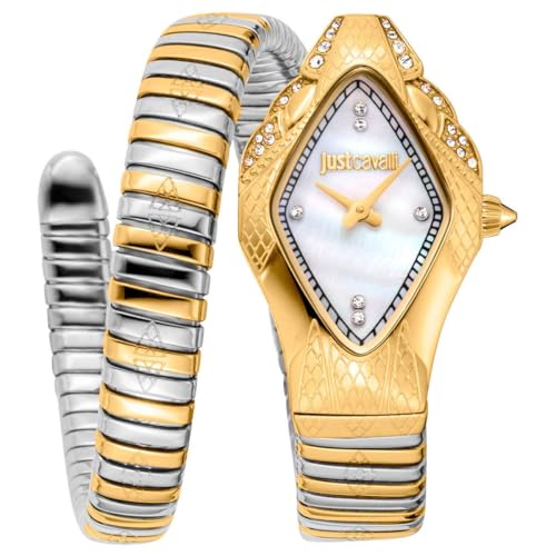 Just Cavalli Femme Analogique Quartz Montre avec Bracelet en Acier Inoxydable JC1L306M0065