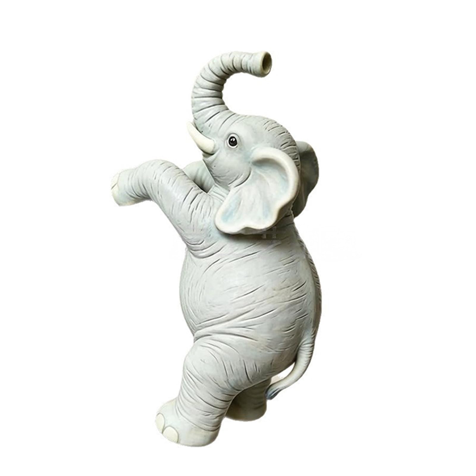 Msioytog Resins Small Elephant Hanging Flower Pots Hanger Decoration Garden Art Ornament Flower Pots Figurine Garden Decoration Artistic Elephant Resin Holder