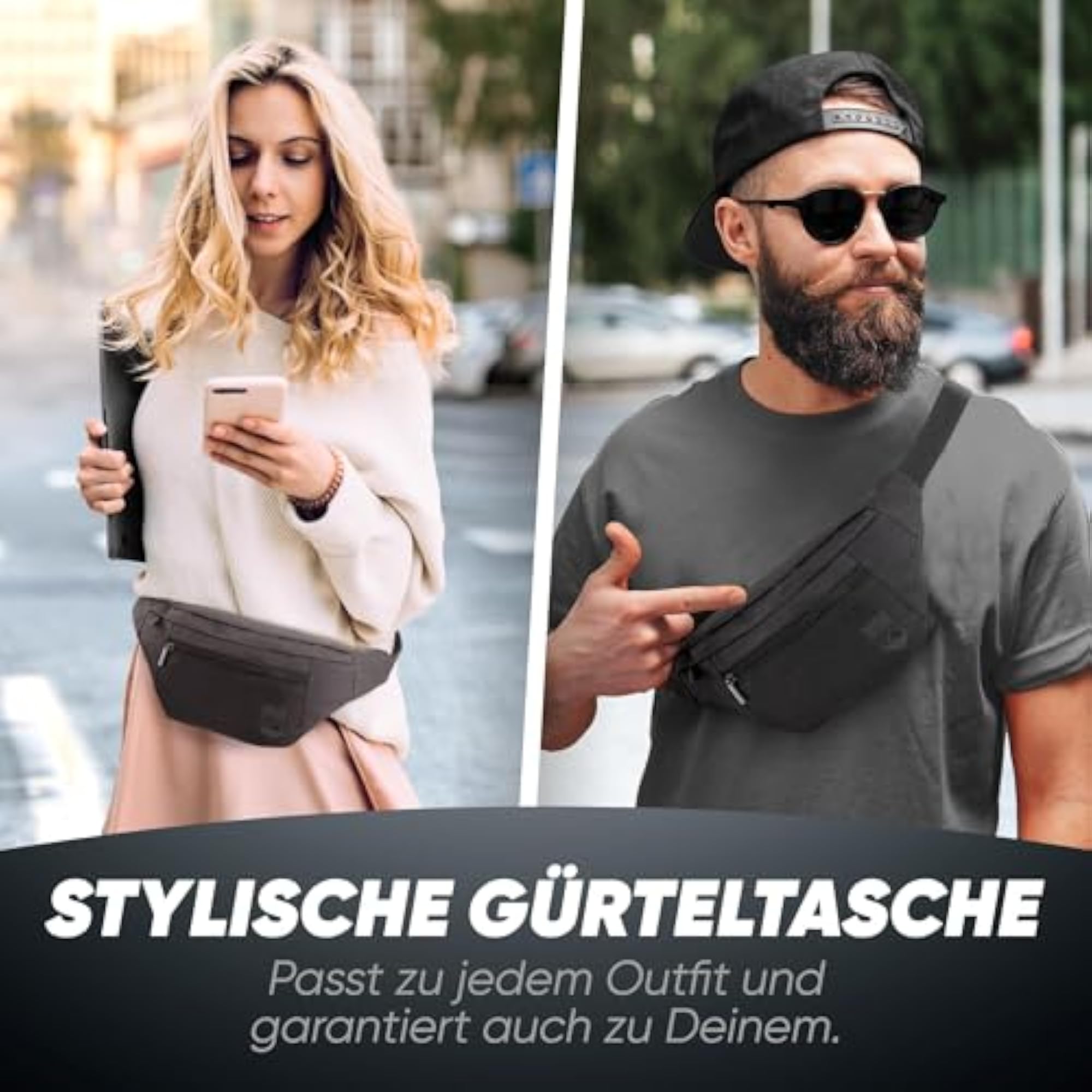 Stylish Bum Bag for Men and Women, Maximum Storage
