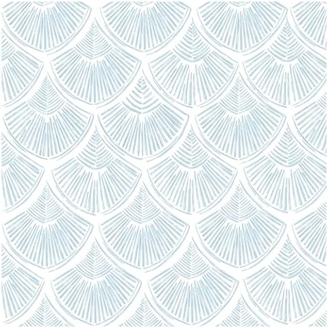 Modern Peel and Stick Wallpaper 17.3''×197'' Self Adhesive Wallpaper Blue and White Decorative Contact Paper Boho Removable Wall Paper for Bedroom Waterproof Wallpaper Bathroom Cabinets Decor Vinyl Cover
