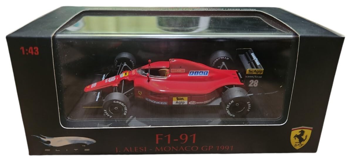 Amazon.co.jp: 1/43 フェラーリ F1-91 ジャン アレジ 1991年 モナコGP