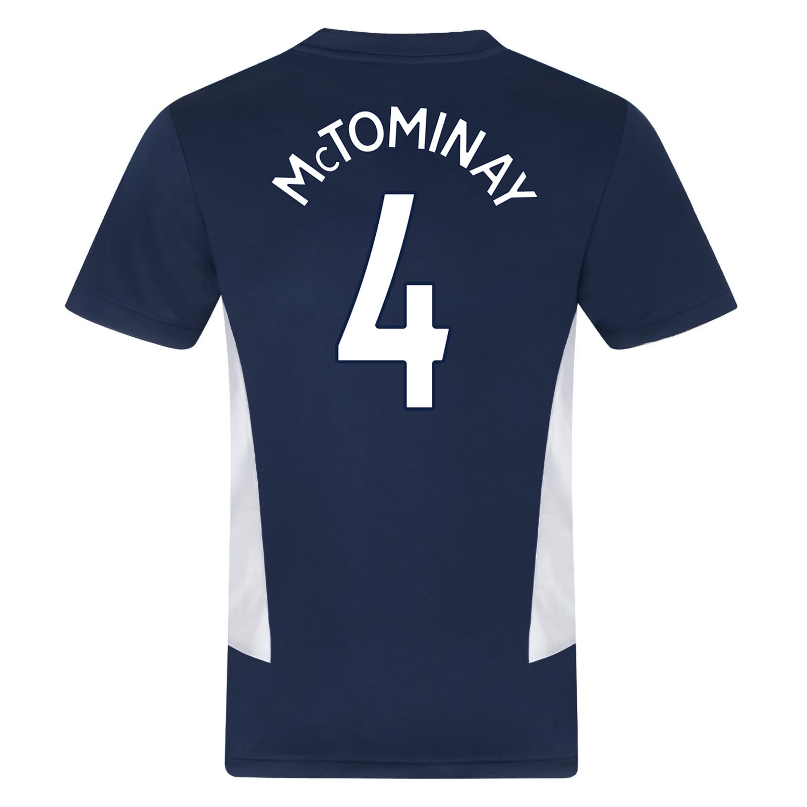 Scottish Fa Men's Navy Blue Mctominay Scotland Mctominay 4 Poly T-Shirt Navy Xxl