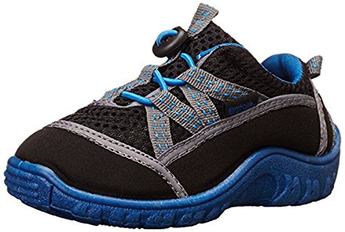 Northside Kid's Brille II Summer Water Shoe, Black/Blue, 8 M US Toddler; with a Waterproof Wet Dry Bag