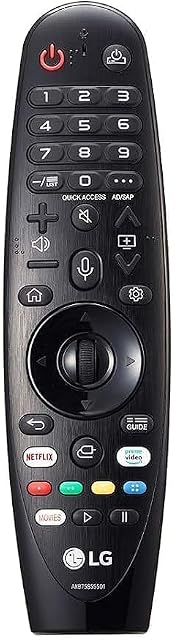 LG Pilot zdalnego sterowania, kompatybilny z wieloma modelami LG i Netflix i Prime Video Hot Keys, Google/Alexa