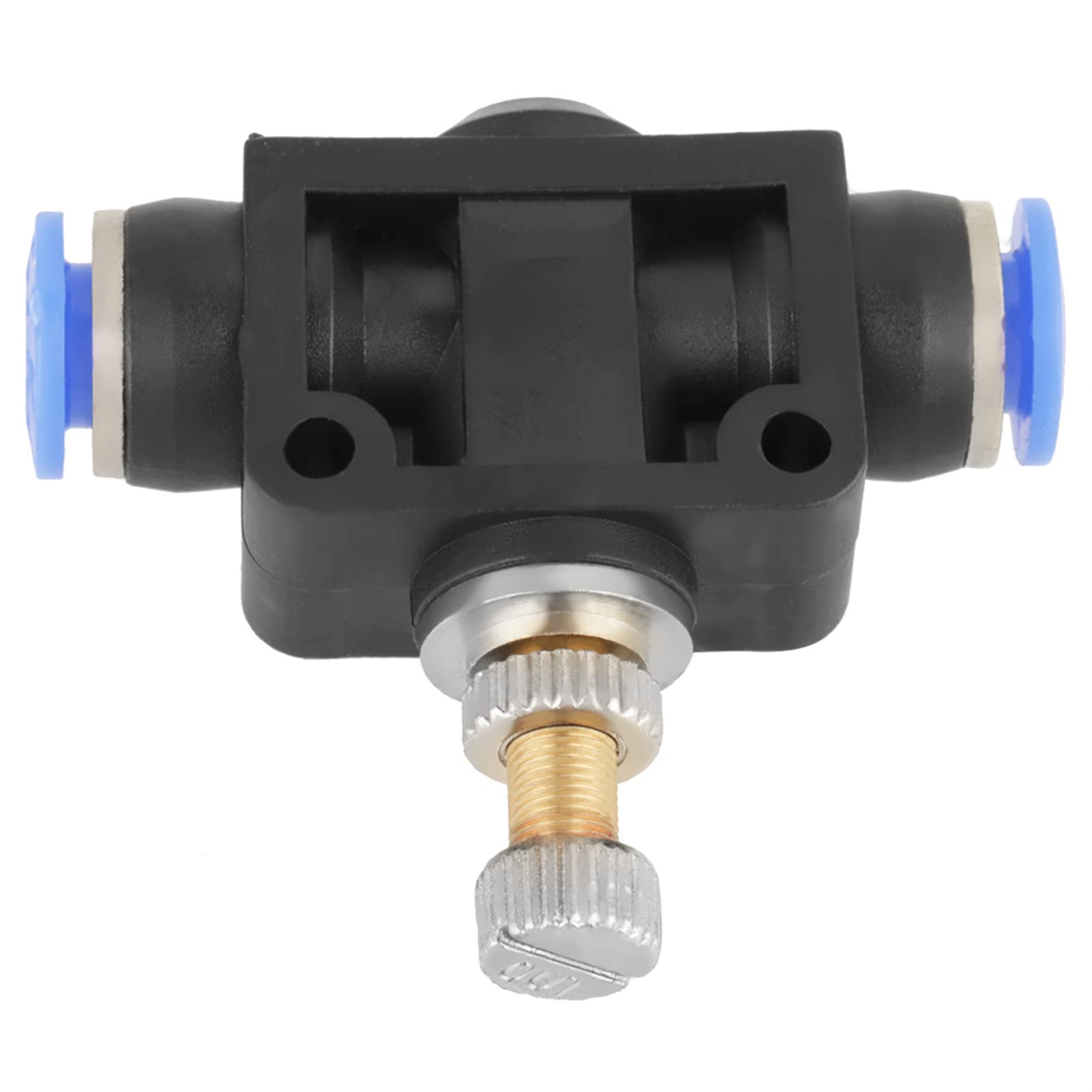 Régulateur de Débit D'air Pneumatique, 10 Pièces/ensemble Contrôleur de Vitesse Enfichable Connecteur de Vanne de Contrôle de Débit D'air Pneumatique de 6 Mm pour Tuyauterie