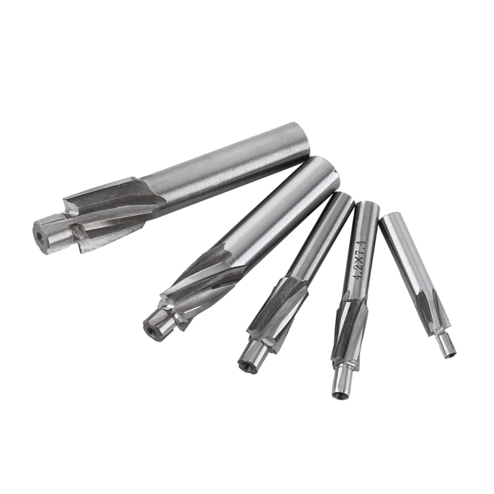 5pcs Counterbore Set Counterbore Drill Bit Set High Toughness Countersink Milling Cutter Mill Cutter Set HSS-AL Countersink End Mill Cutter Set M3 M4 M5 M6 M8 - Image 2