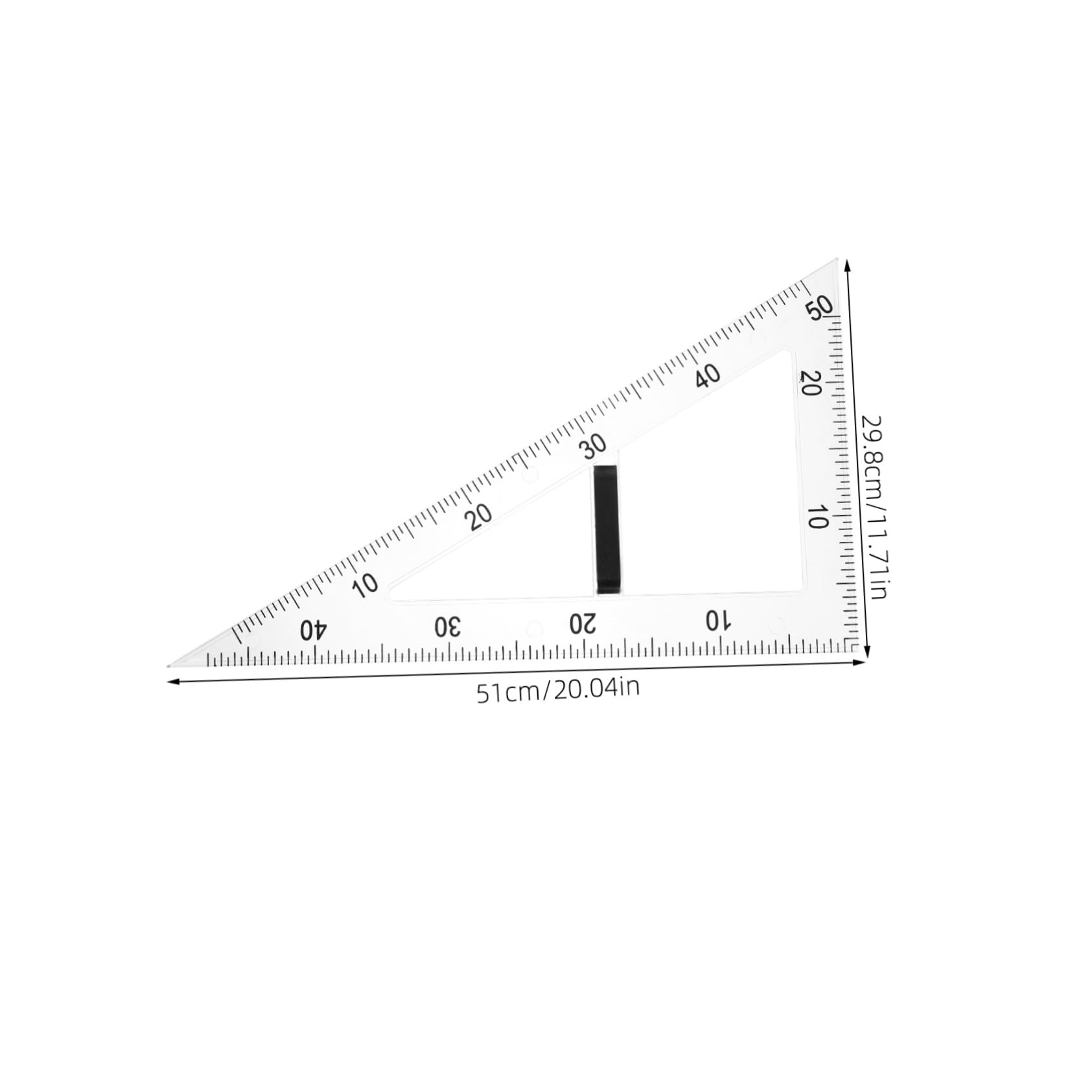 Regla Triangular Magnética de Abs para Dibujar Ángulos y Formas