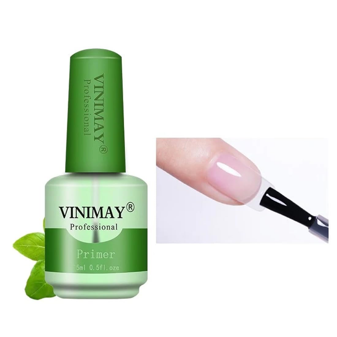 VINIMAY Professional Nail Primer for Gel Nail Polish No Lift Nail Prep Bond Primer Acid Free Fast Air Dry Nail Bonder for Acrylic Powder Nail Supplies Set 15ml-image-18