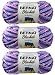 Bulk Buy: Bernat Blanket Yarn (3-Pack) Super Bulky #6 5.3 Ounce 108 Yards Per Skein (Pansy Purple)