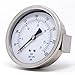 PIC Gauge 203D-354I 3.5" Dial, 0/400 psi Range, 1/4" Male NPT Connection Size, U-Clamp Panel Mount Dry Pressure Gauge with a Stainless Steel Case, Brass Internals, Stainless Steel Bezel, and Polycarbonate Lens