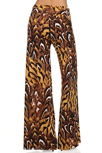 ICONOFLASH Women's Wide Leg Palazzo Pants with Fold-Over Waist3