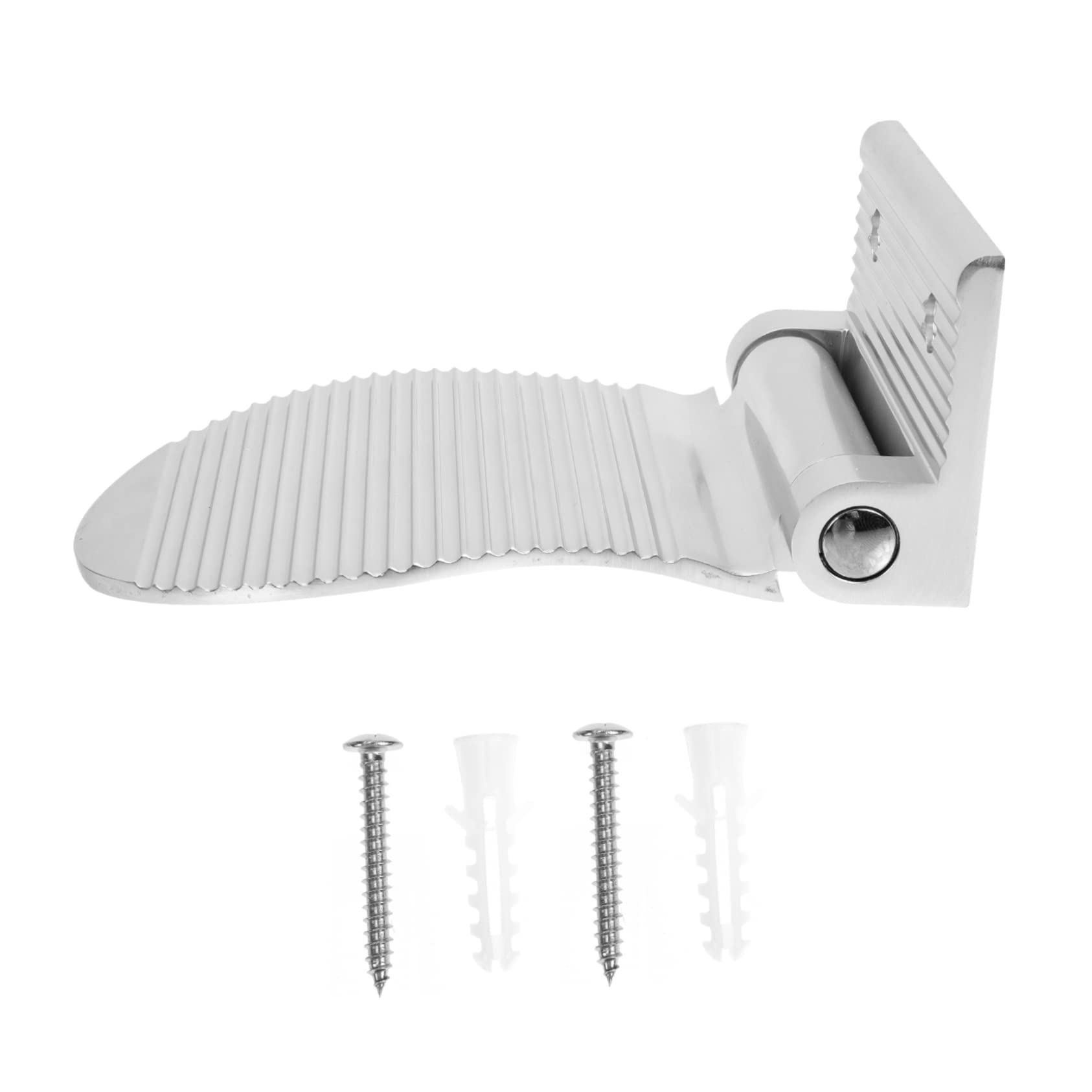 Veemoon 1 Set Bathroom Footstool Bathing Supply Non- Slip Shower Step Home Shower Foot Rest Bathroom Stool Camping Water Bottle Shoe Artifact Take a Bath Stainless Steel Pregnant Woman