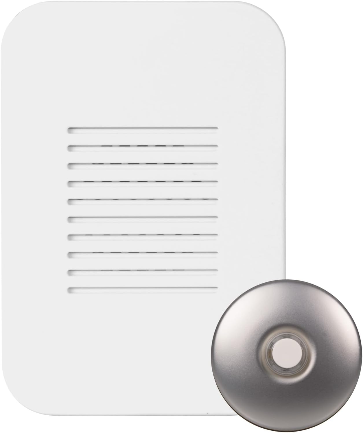 PrimeChime Plus 2 Mini- Video Compatible Doorbell Chime Kit with Nickel Stucco Button (PRMC1120SBNK)