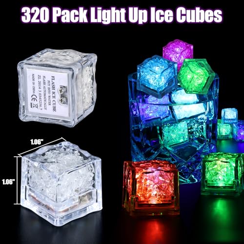Cubos de Hielo LED Reutilizables 320 Piezas Coloridos miniatura 2