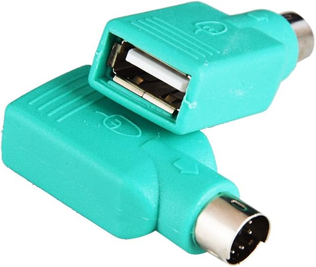 PS2 to USB Female To PS/2 Male Converter Changer Adapter For Keyboard Mouse 2pcs by Oxusbor(NOTICE:CAN'T MATCH ALL MOTHERBOARD)