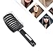 Vent Blow Dryer Hair Brush, Women Thick Long Curly Paddle Detangling Massage Brush, Fast Drying Straight Volume Comb, Curved Anti Static Styling Tool for Wet/Dry Hair